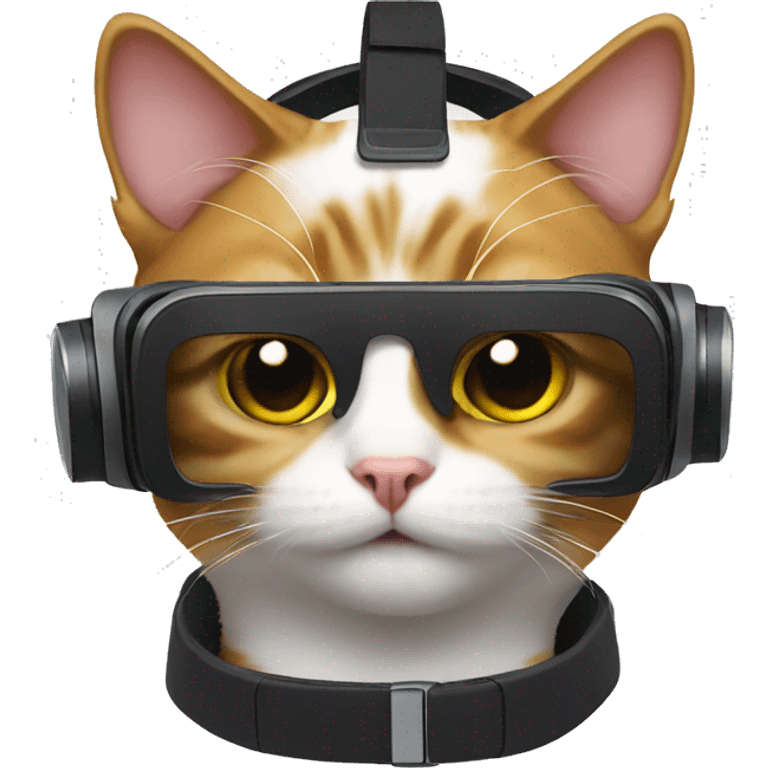 Cat wearing vr headset  emoji