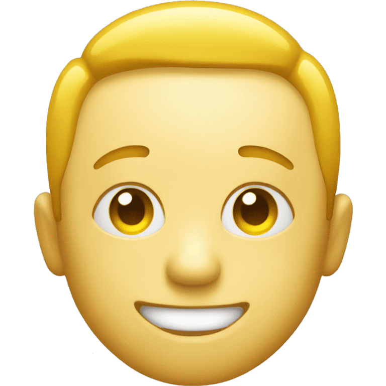 A yellow badge face with forehead saying yay emoji