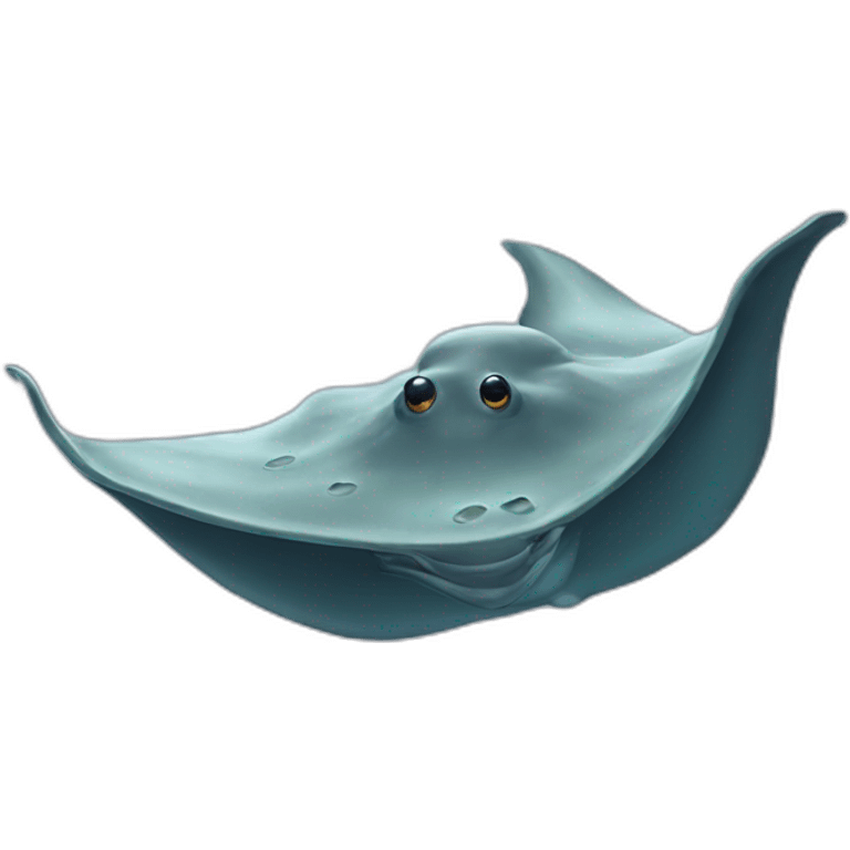 stingray swimming emoji