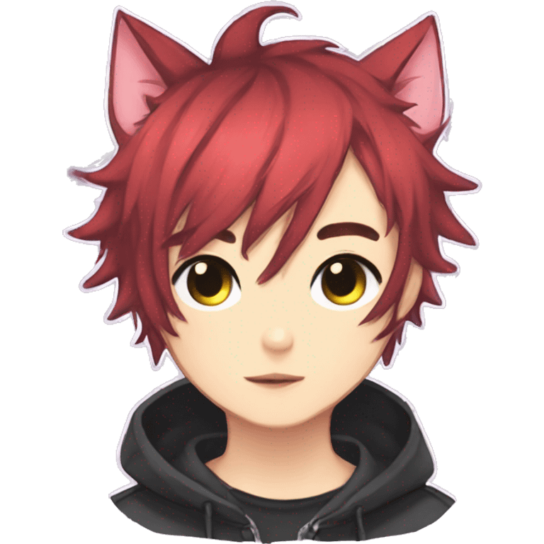 Cute Edgy Attractive Gorgeous Kawaii Anime Punk Catboy emoji