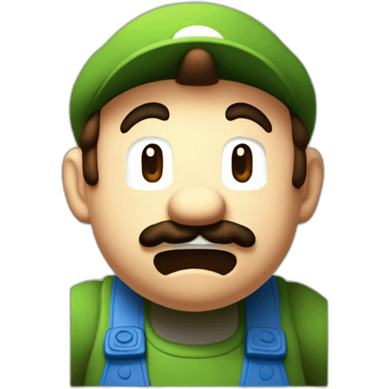 Mario crying on a Wii U emoji