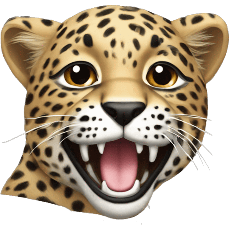 ￼ Leopard rawing emoji