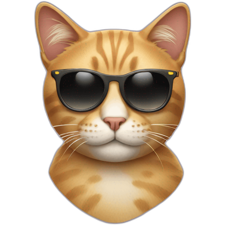 Cat with sunglasses emoji