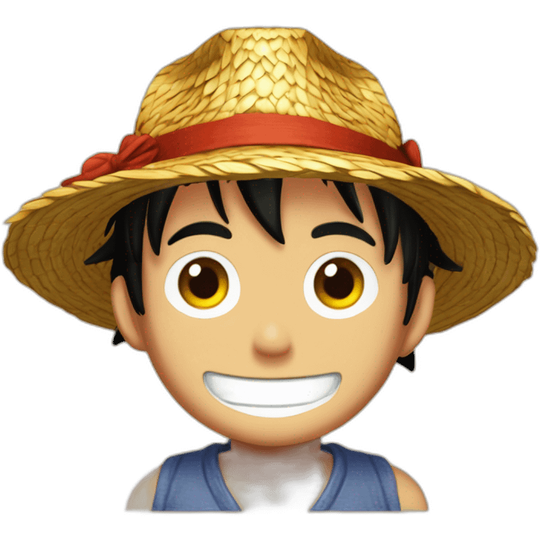 luffy au chapeau de paille corps entier emoji