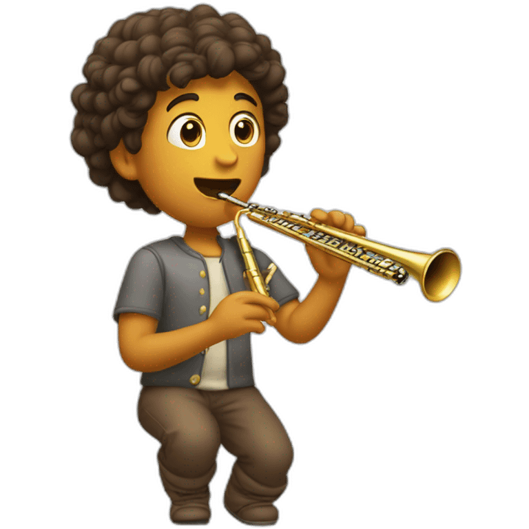 caca qui joue de la flute emoji