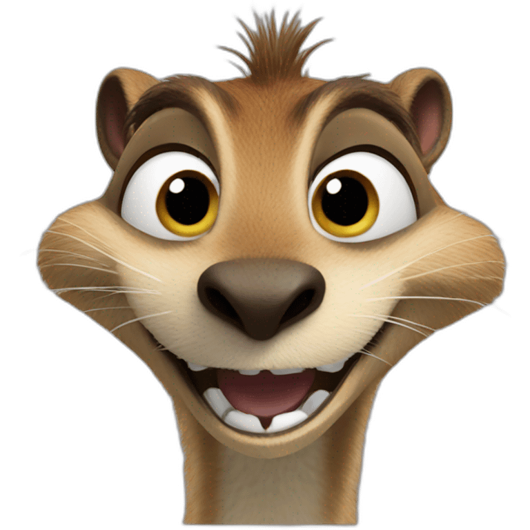 laughter emoji but it's scrat emoji