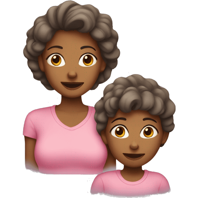 Mother and daughter  emoji