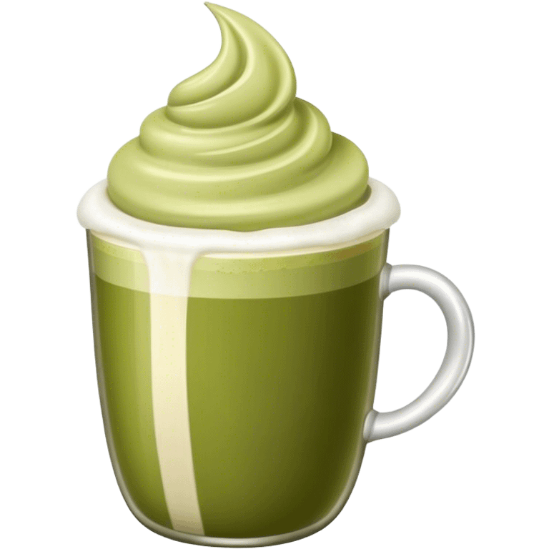 Olive color latte emoji