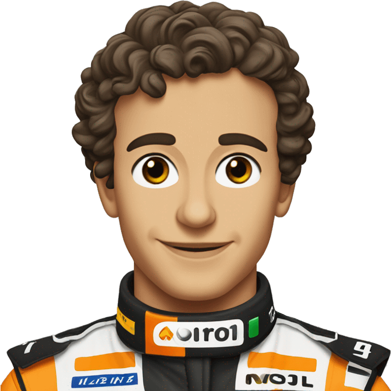 Lando Norris mclaren F1 car - number 4 emoji