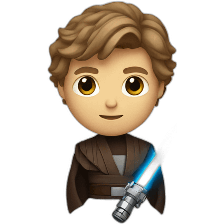 anakin skywalker and light saber emoji