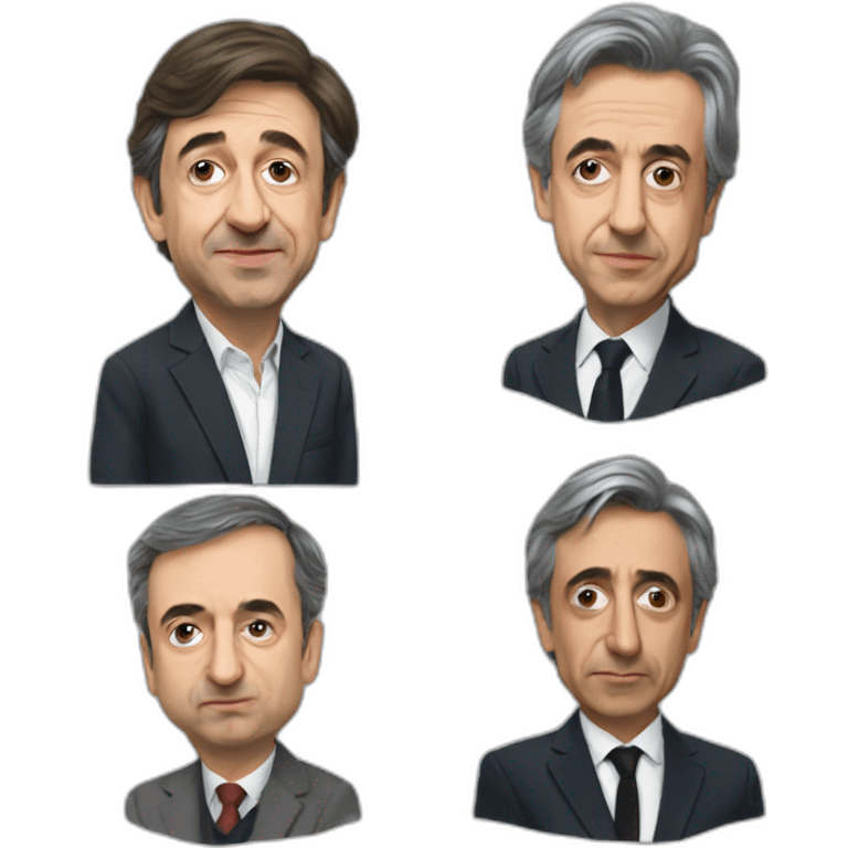 Mélenchon et Zemmour emoji