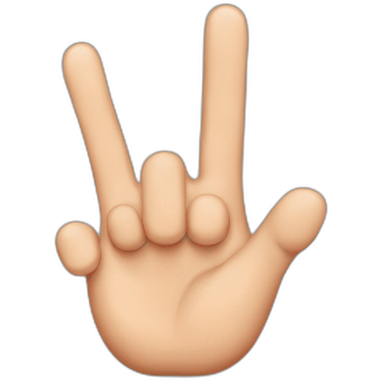 the first three fingers  emoji