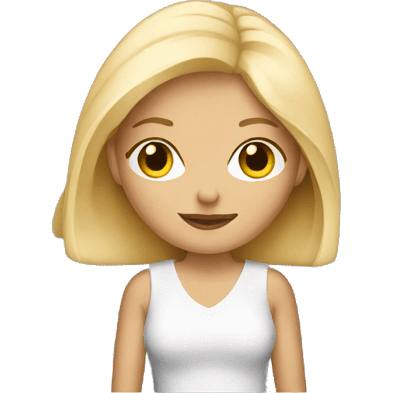 blonde with purse emoji