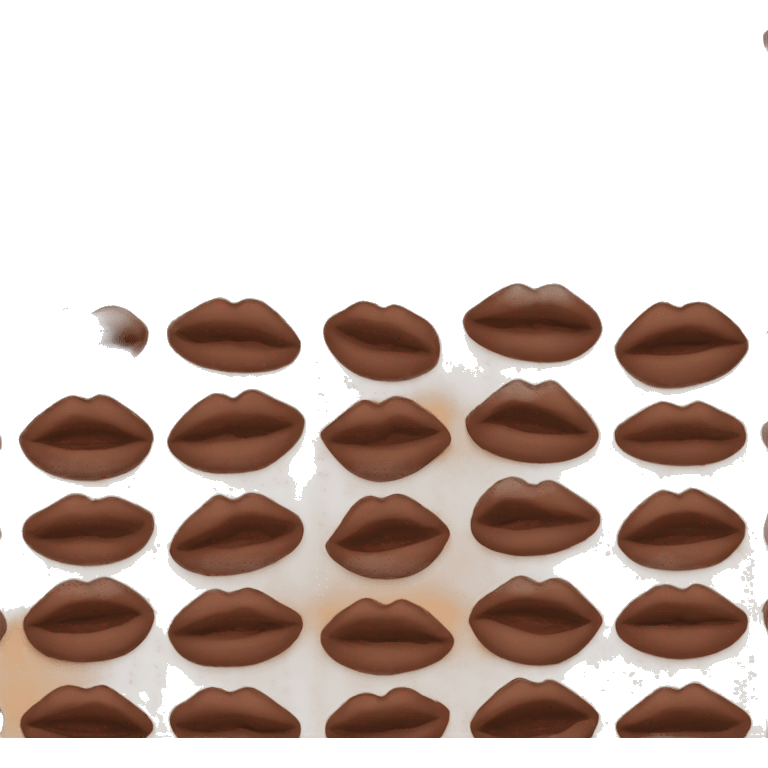 Brown lipstick  emoji