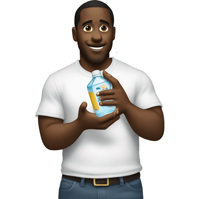 Diddy holding baby oil emoji