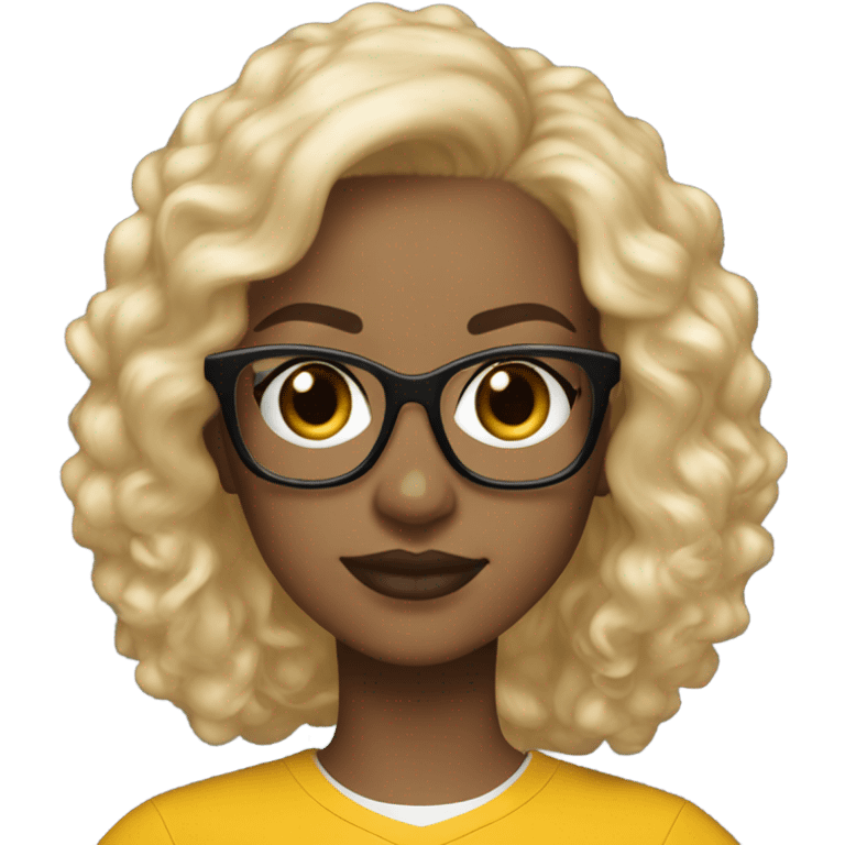 steelers nfl girl blonde light brown light glasses emoji