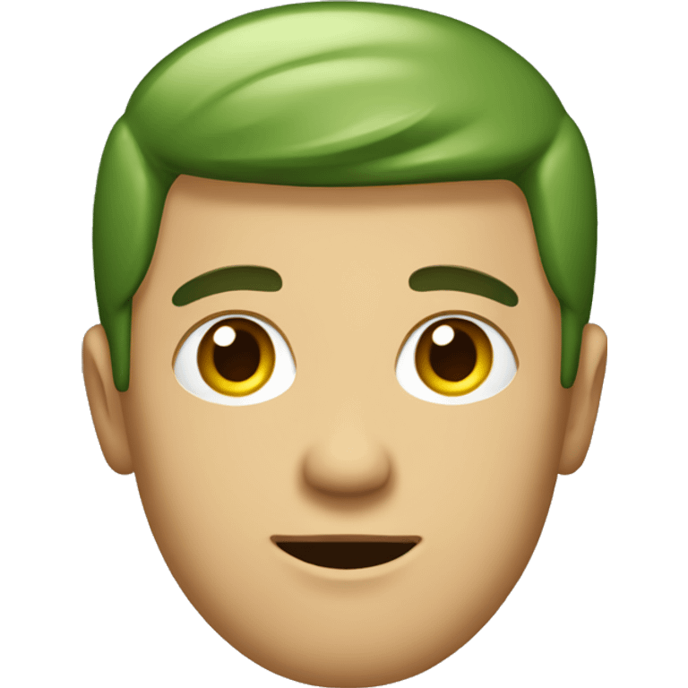 A guy with a green shirt with the text “brat” on it emoji