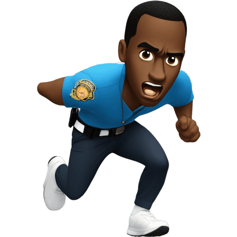 P diddy running from the law  emoji