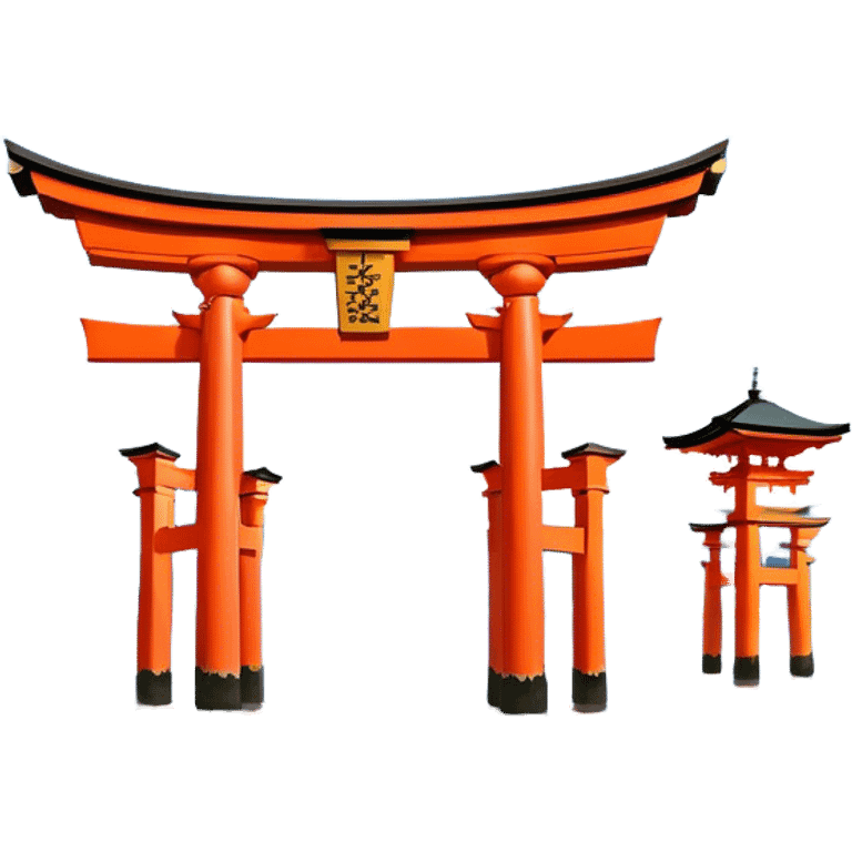 ​Cinematic Realistic Itsukushima Shrine, depicted as the iconic floating torii gate and shrine complex on the water, with vibrant vermilion hues contrasting against the serene blue sea and sky, rendered with intricate architectural details and soft, ethereal lighting that captures its spiritual beauty, emoji