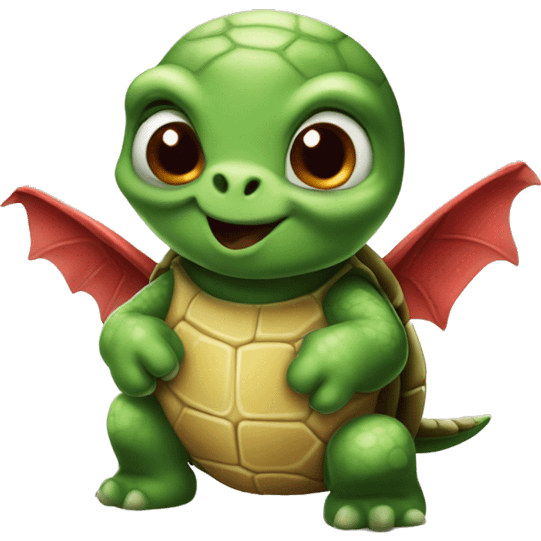 cute turtle devil garbanzo emoji