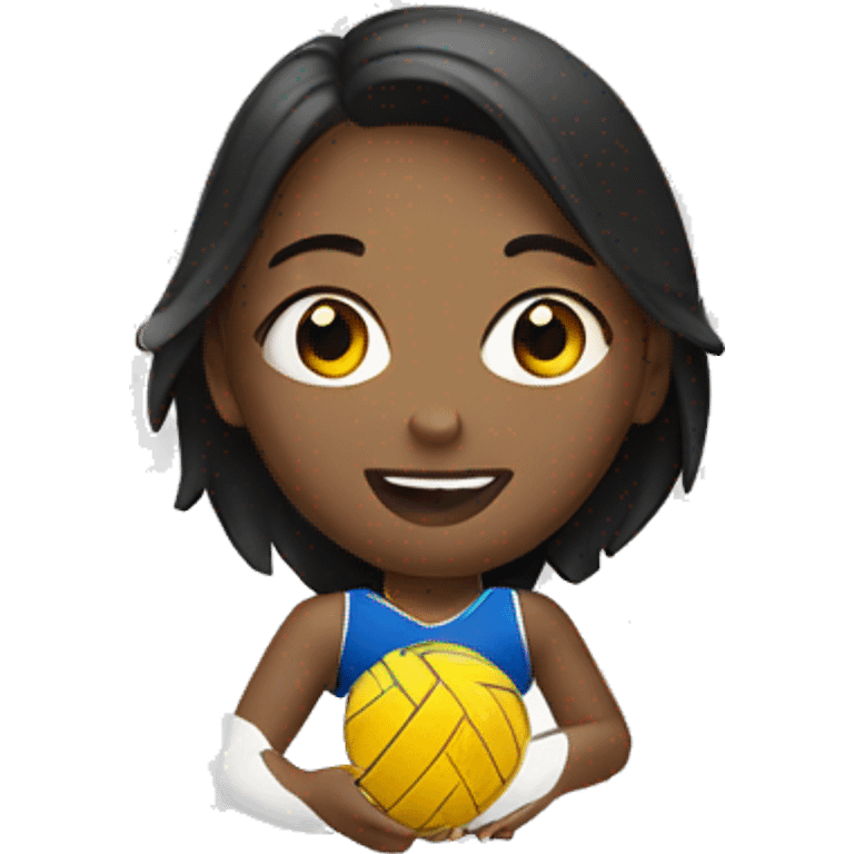 summer olympics girl playing volleyball emoji