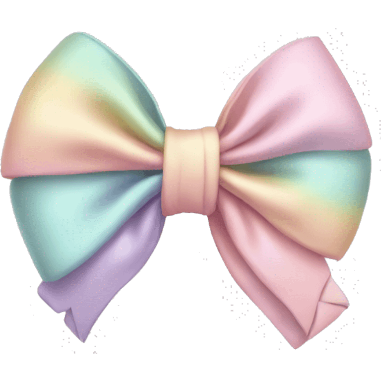 Pastel colored bows  emoji