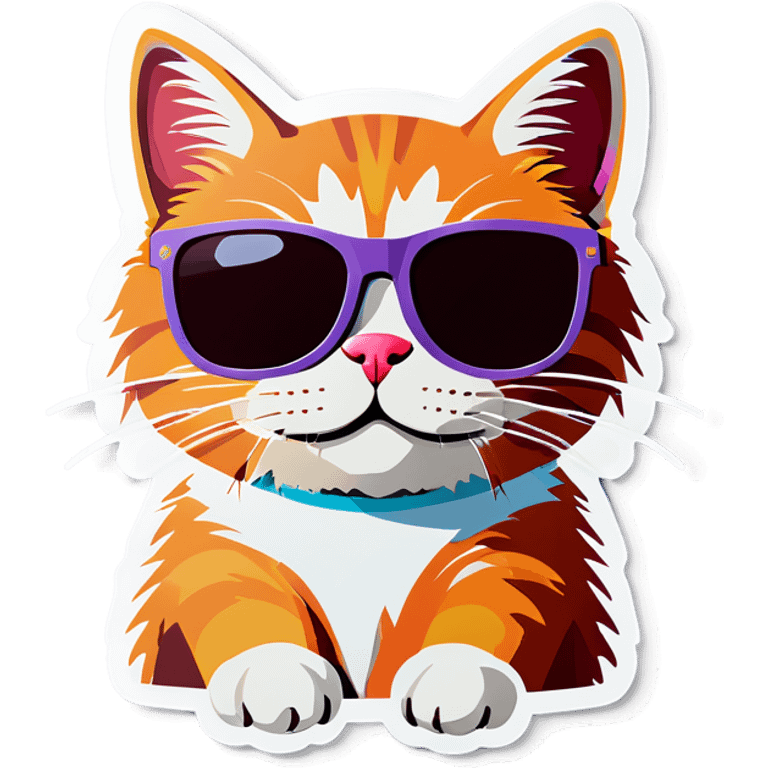 Cat with sunglasses emoji