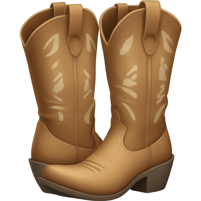 Beach cowgirl boots emoji