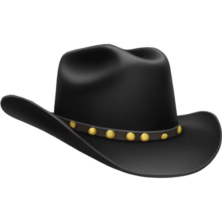 Black Cowboy hat  emoji