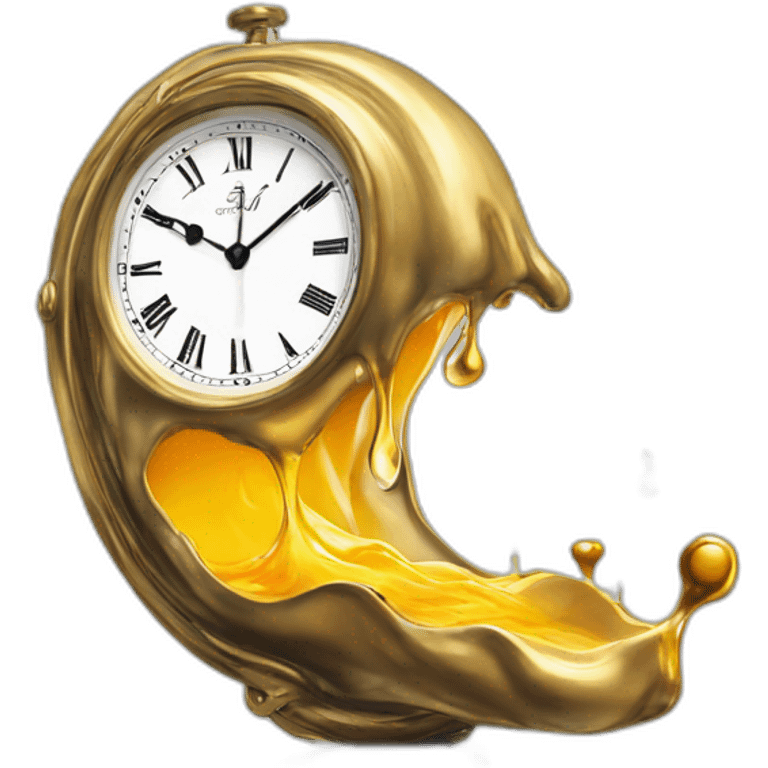 Salvador Dali Melting clock emoji