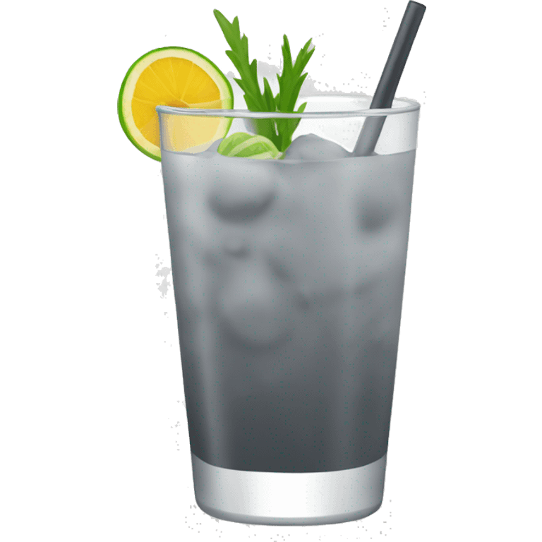 Grey ocktail  emoji