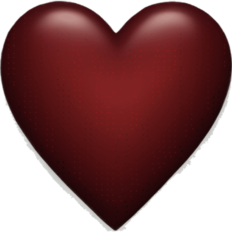 dark red heart emoji