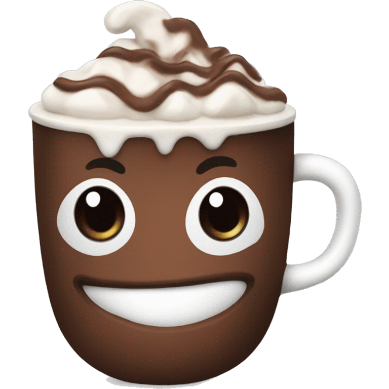 Hot chocolate with cream emoji