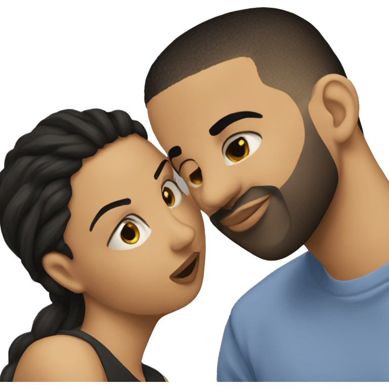 Drake kissing Ishowspeed emoji