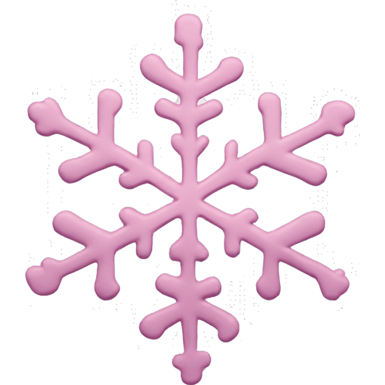 pastel pink snowflake  emoji