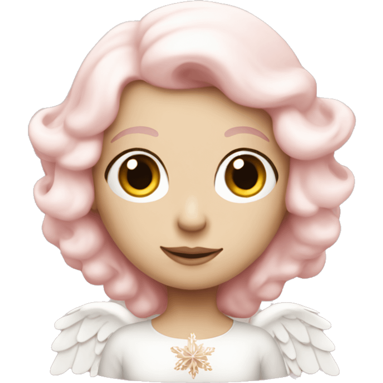 pale pink christmas angel emoji