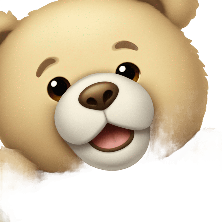 beige teddy bear emoji