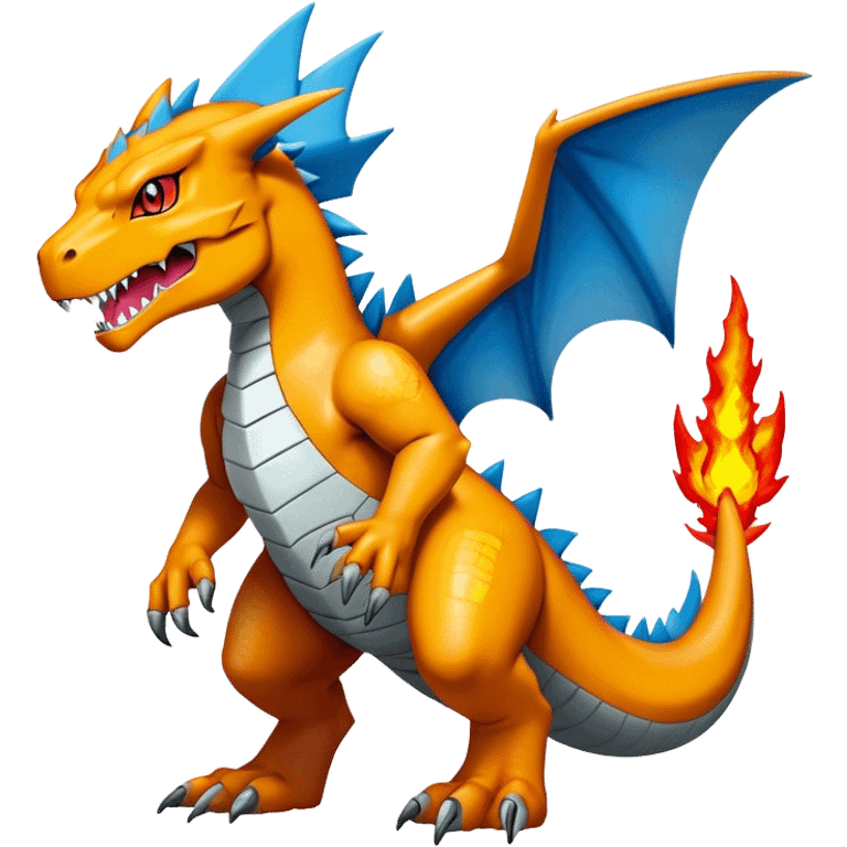  Cool Edgy Shiny Futuristic Ethereal Legendary Greymon-Digimon-Charizard-Agumon-Charmeleon-Reptile full body emoji