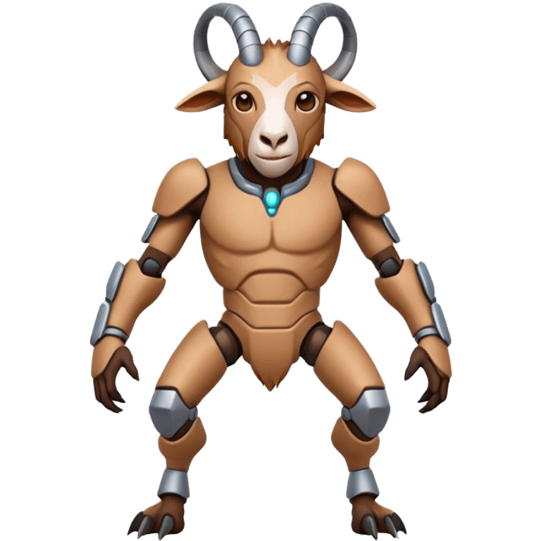 Cybernetic Goat(Ram) man emoji