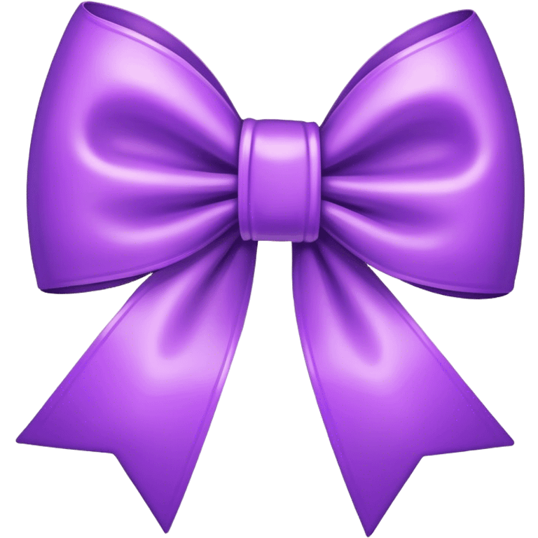 Purple bow emoji