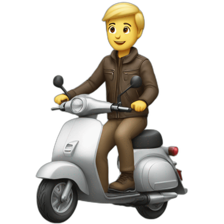 Jul en scooter emoji