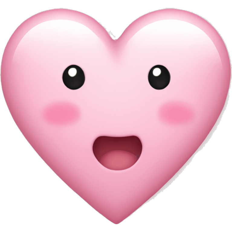 Cute light pink heart  emoji