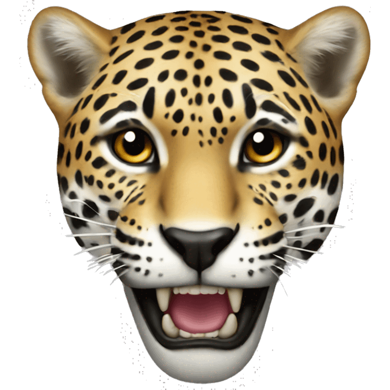 a jaguar going rawr emoji