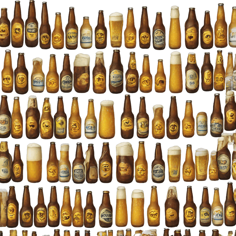 Beer bottles emoji