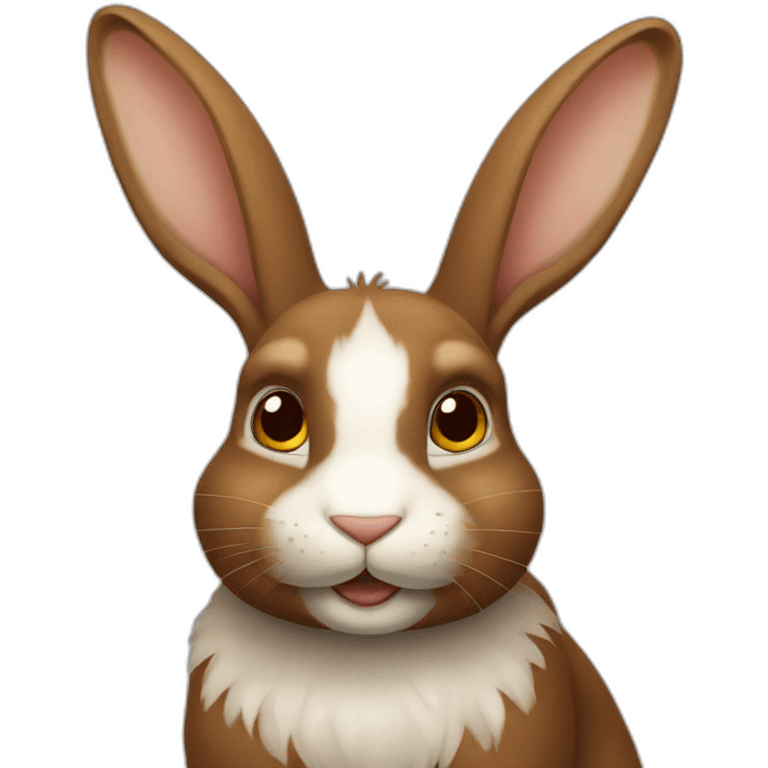 Lapin marron emoji