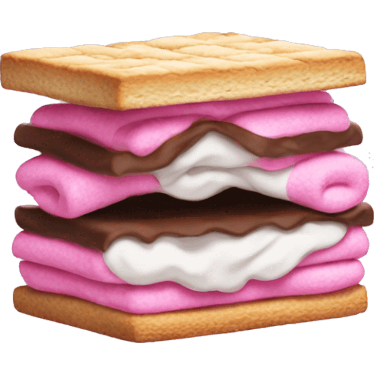 Entire pink smore  emoji