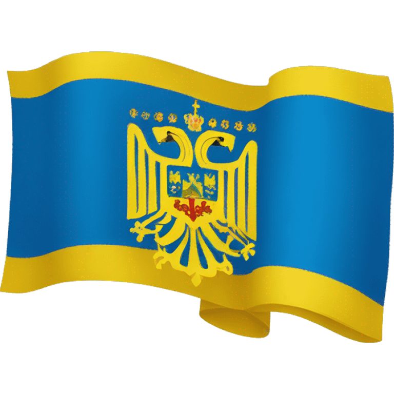 flag of Ukraine with the coat of arms of Ukraine   emoji