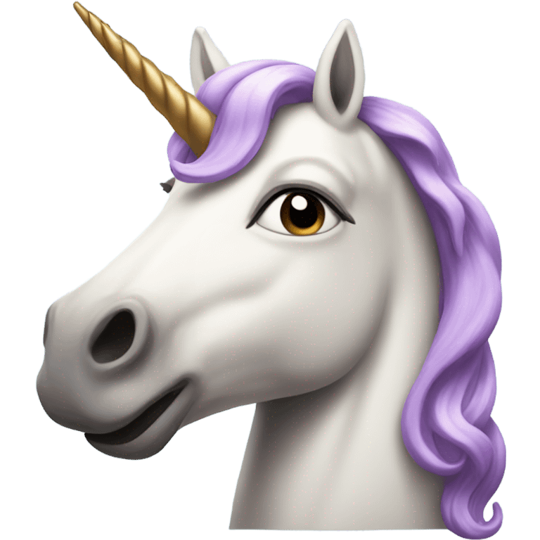 unicorn with mustache emoji