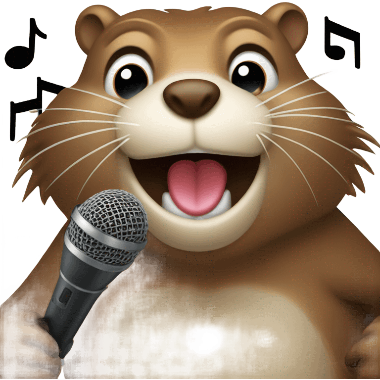 beaver sings emoji