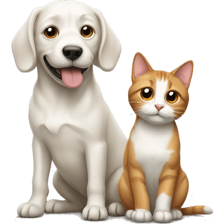 Dog and cat emoji